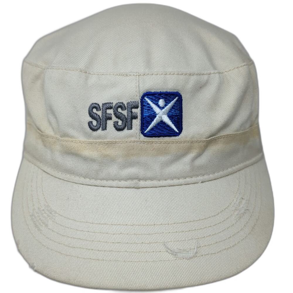 Alternative Army Cap Beige One Size SuccessFactors SFSF Strapback Distressed Hat